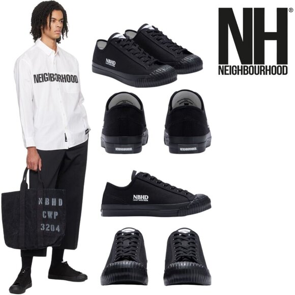 NWT - Neighborhood X MOONSTAR . GR LOW SNEAKER in Black - Picture 1 of 16